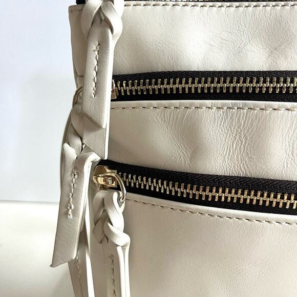 DOONEY & BOURKE  Apollo Leather Ivory Crossbody Bag - Picture 4 of 9